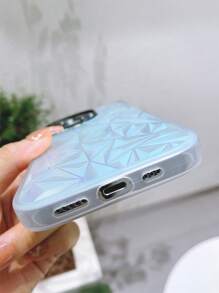 Funda para móvil con patrón geométrico láser - Negro - Ver 4