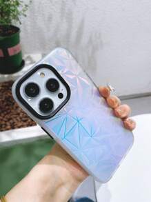 Funda para móvil con patrón geométrico láser - Negro - Ver 5