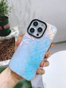 Funda para móvil con patrón geométrico láser - Negro - Ver 8