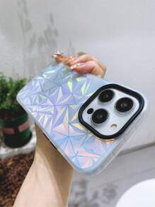 Funda para móvil con patrón geométrico láser - Negro - Ver 9