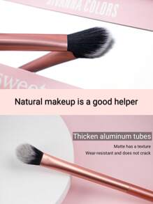 Minimalist Contour Brush, 1Pc Plastic Makeup Brush Cosmetic Brush Makeup Tools For Women,Foundation Brush,Concealer Brush,Blush Brush,Contour Brush,Blush Brush,Bronzer Brush,Powder Brush,Foundation Brush,Blush Brush - Orange - View 2