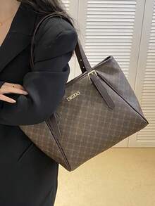 Dedoo Thời trang: In họa tiết bốn mùa đa năng, Mua sắm khi đi du lịch, Dây đeo vai cỡ lớn, Túi tote có thể điều chỉnh - Nhiều màu - Xem 2