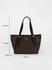 Dedoo Thời trang: In họa tiết bốn mùa đa năng, Mua sắm khi đi du lịch, Dây đeo vai cỡ lớn, Túi tote có thể điều chỉnh - Nhiều màu - Xem 4