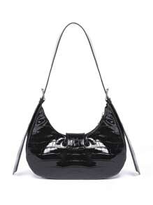 Women's Versatile Korean Punk Style Shoulder Bag - Black - View 2