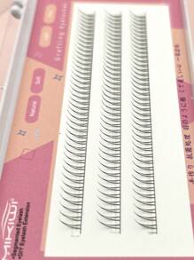 False Eyelashes,1Box 5Mm Lower Lashes Individual V Shape False Eyelashes Diy Eyelash Cluster Extension Fake Eyelashes Cluster Eyelashes - Beige - View 2