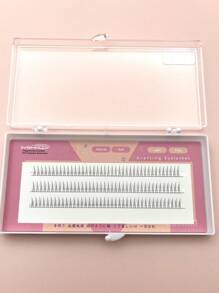 False Eyelashes,1Box 5Mm Lower Lashes Individual V Shape False Eyelashes Diy Eyelash Cluster Extension Fake Eyelashes Cluster Eyelashes - Beige - View 4