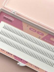 False Eyelashes,1Box 5Mm Lower Lashes Individual V Shape False Eyelashes Diy Eyelash Cluster Extension Fake Eyelashes Cluster Eyelashes - Beige - View 5