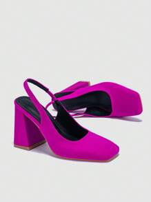 Giày cao gót Nữ - Màu Hồng Tươi - Xem 4