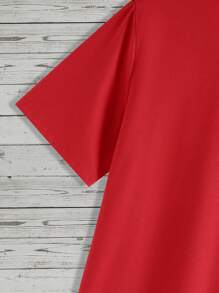 Manfinity Homme Men Playing Card Print Tee - Red - View 4