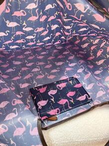 Túi mua sắm thời trang in hình chim hồng hạc quá khổ Không đóng cửa - Nhiều màu - Xem 4