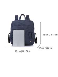 Baby Large Capacity Diaper Bag - Navy Blue - View 8