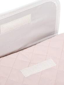 Baby Letter Patch Decor Large Capacity Diaper Bag - Pink - View 9