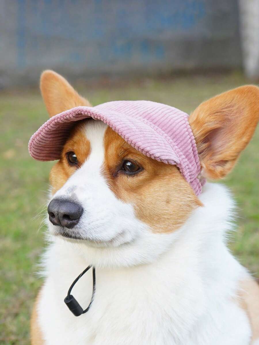 1pc Casual Pet Baseball Cap, Sun Hat For Cats And Small/medium Dogs - Pink - View 1