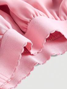 SHEIN MOD Falda de dos capas bajo