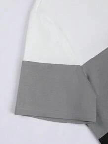 Manfinity Homme Bộ hai mảnh Nam Dây kéo Khối Màu Lá thư Giải trí - Nhiều màu - Xem 3