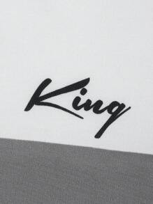 Manfinity Homme Bộ hai mảnh Nam Dây kéo Khối Màu Lá thư Giải trí - Nhiều màu - Xem 4