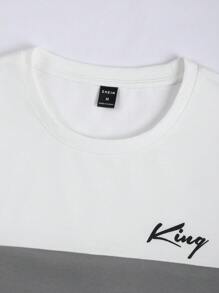 Manfinity Homme Bộ hai mảnh Nam Dây kéo Khối Màu Lá thư Giải trí - Nhiều màu - Xem 7