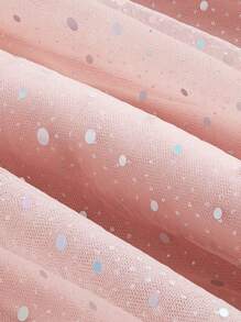 SHEIN MOD Contrast Sequin Mesh Corset Structure Cami Dress