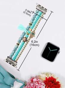 眼睛細節法蒂瑪之手飾物串珠錶帶 - 彩色 - 查看 6