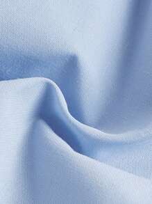 SHEIN MOD Áo khoác và áo lót dành cho xe tăng nữ Tương phản ràng buộc Dải chun Nơ bướm lớn màu trơn Giải trí - Màu xanh nhạt - Xem 4