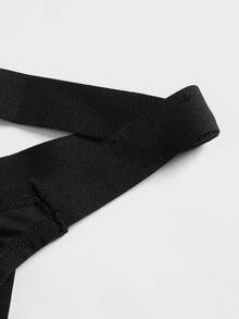 Ropa interior sexy tipo suspensor lisa para hombre - Negro - Ver 4