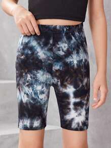 SHEIN Leggings Bé Gái Cà vạt nhuộm - Nhiều màu - Xem 1