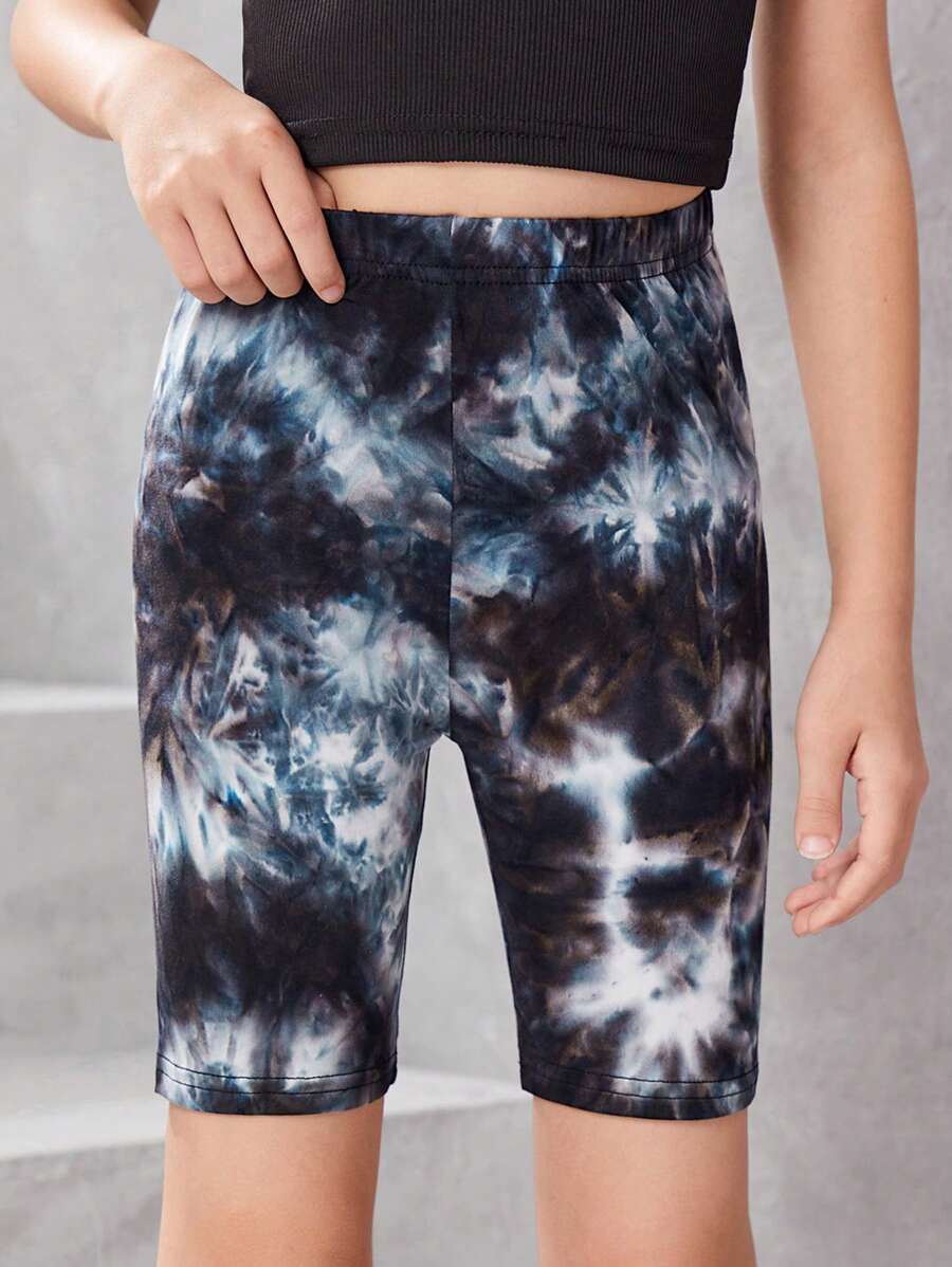 SHEIN Leggings Bé Gái Cà vạt nhuộm - Nhiều màu - Xem 1