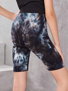 SHEIN Leggings Bé Gái Cà vạt nhuộm - Nhiều màu - Xem 2