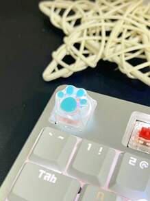 1個半透明貓爪鍵帽,適用於十字軸機械鍵盤,裝飾配件 - 彩色 - 查看 6