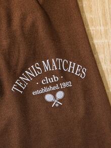 SHEIN Bộ hai mảnh Gái Lá thư Giải trí - Nhiều màu - Xem 8