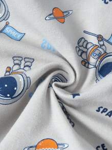 Young Boy 4pcs Astronaut & Rocket Print Boxer Brief - Multicolor - View 7
