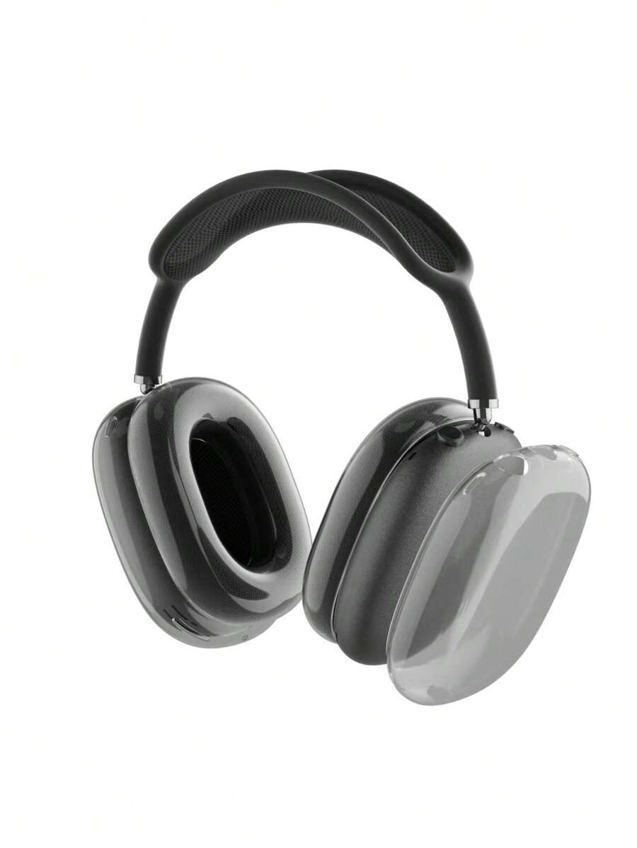 Vỏ tai nghe trong suốt Tương thích với AirPods Max - màu đen - Xem 1