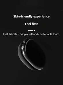 Vỏ tai nghe trong suốt Tương thích với AirPods Max - màu đen - Xem 4