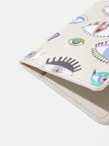 solmariart Hộp đựng hộ chiếu họa tiết mắt kỳ nghỉ PU Bifold - Nhiều màu - Xem 3