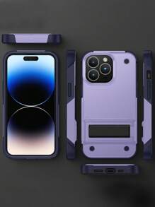 Vỏ điện thoại chống rơi có giá đỡ có thể gập lại - Màu tím - Xem 2