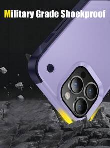 Vỏ điện thoại chống rơi có giá đỡ có thể gập lại - Màu tím - Xem 4