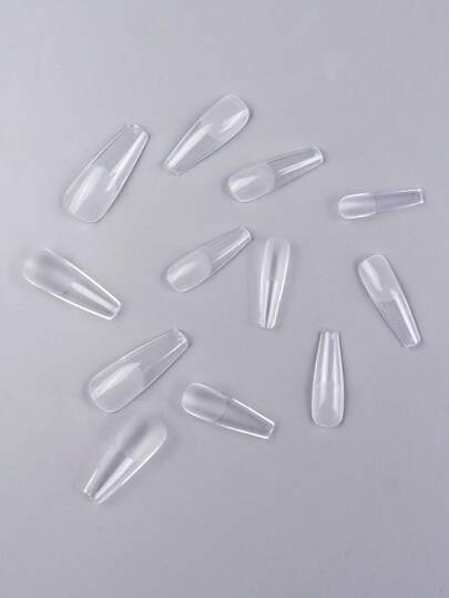 セミマット仕上げ フルカバー ボールリナネイル120本入り ノートレース グラインド不要 拡張ネイルに最適