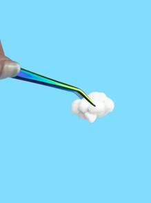 1 set palillos de dientes de metal de acero inoxidable limpieza bucal hilo dental portátil palillo de dientes limpiador de dientes con tubo de almacenamiento de viaje - Multicolor - Ver 5