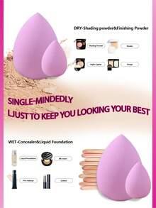 baopinger 3 st sminksvampar, billiga, presenter, smink, sminkverktyg, billiga grejer, presenter, presenter till kvinnor, julklappar - Rosa - Visa 8