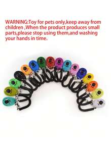 1 pieza de clicker de entrenamiento de mascotas de color aleatorio, juguete de entrenamiento para perros y gatos, clicker de entrenamiento de perros con correa para la muñeca - Multicolor - Ver 5