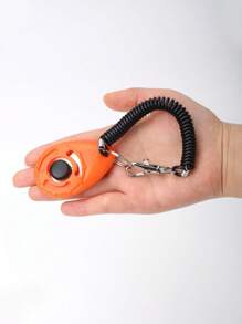 1 pieza de clicker de entrenamiento de mascotas de color aleatorio, juguete de entrenamiento para perros y gatos, clicker de entrenamiento de perros con correa para la muñeca - Multicolor - Ver 7