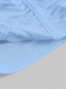 SHEIN MOD Twist Front Ruched Cami Top - Baby Blue - View 4