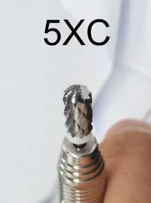 安全美甲鑽頭1入組鎢鋼專業美甲工具 - 灰色 - 查看 2