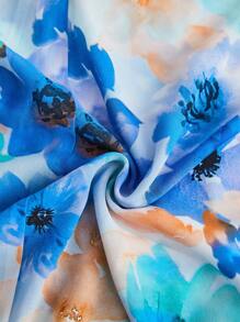 BizChic 印花燈籠袖襯衫工作服