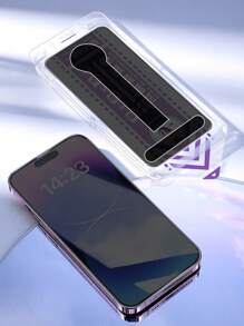 1pc Screen Privacy Protection Film Compatible With iPhone - Black - View 2