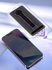 1pc Screen Privacy Protection Film Compatible With iPhone - Black - View 4