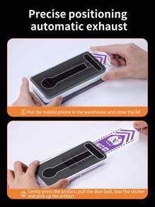 1pc Screen Privacy Protection Film Compatible With iPhone - Black - View 5