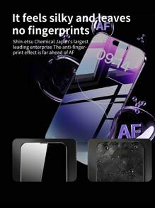 1pc Screen Privacy Protection Film Compatible With iPhone - Black - View 8