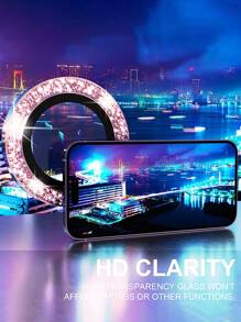 Bảo vệ ống kính lấp lánh Tương thích với iPhone 15/15Pro/15Plus/15Promax - Màu Hồng baby - Xem 7