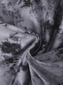 SHEIN Leap Crew Young Boys' Casual Loose Fit Tie-Dye Printed Round Neck Short Sleeve T-Shirt Kids Tops>Casualgray Top For Kidst-Shirt For Kids Boy